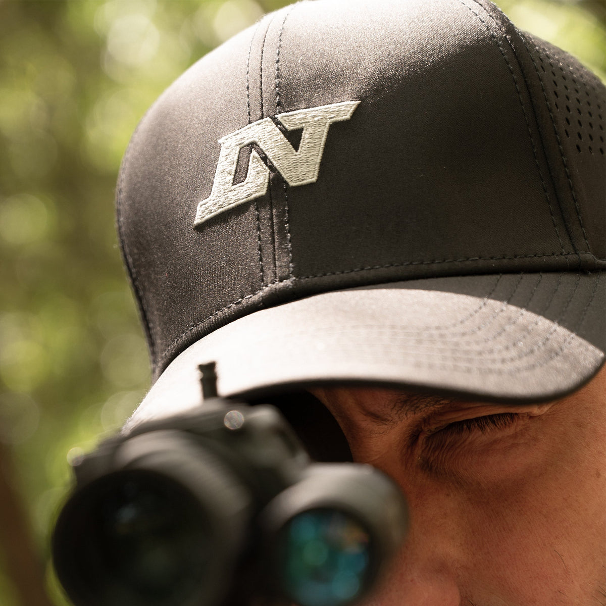 DNT Logo Black Mesh-Back Cap